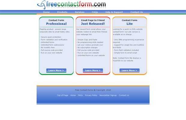 15 Nice Solutions for Free Contact Form Services